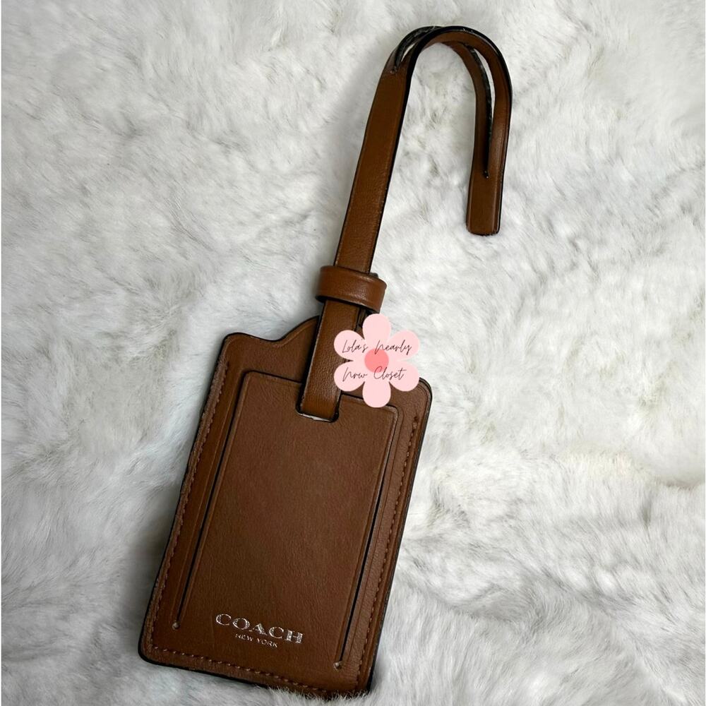 Coach Brown Luggage Tag Bag Picture
